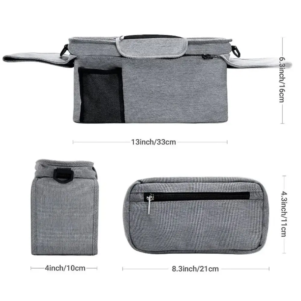 

Large Capacity Stroller Organizer Bags Oxford Cloth Mummy Baby Stroller Storage Bag Multi Pocket Phone Pram Diaper Nappy Bags