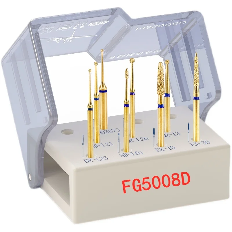 

FG5008D Dental Pulpotomy Access Open Pulp Cavity Bur Kit Preparation FG Burs
