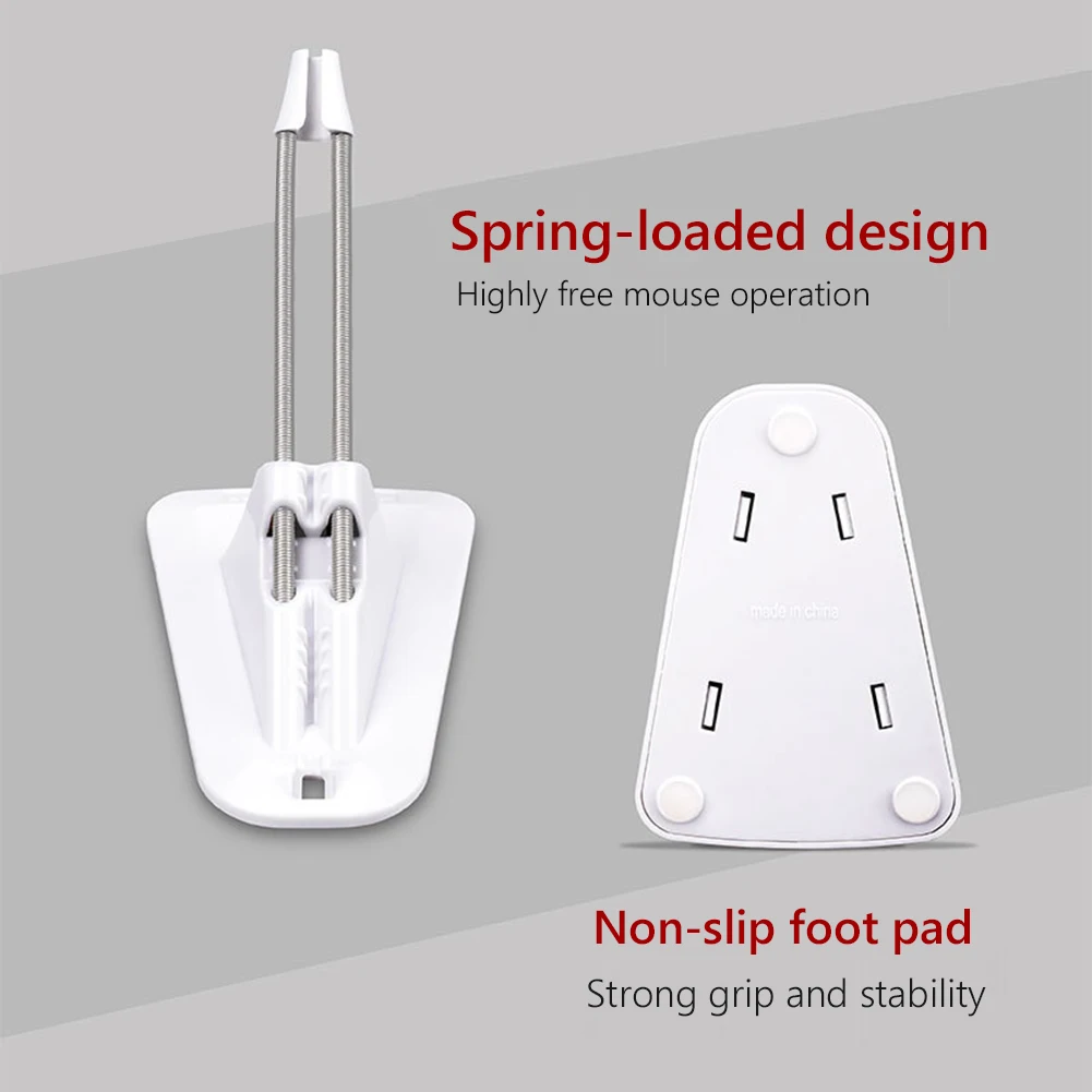 PC Laptop Mouse Wire Holder Clip Desktop Bungee Cord Cable Gaming Cord Organizer Rack with Anti-skid Foot Pad