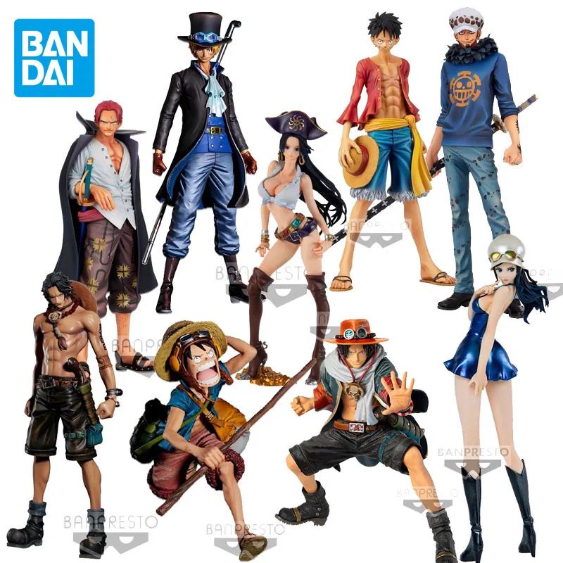 

BANDAI Genuine One Piece MSP Anime Figure Luffy Shanks Ace Zoro Robin Action Figure Toys For Boys Girls Kids Xmas Gift Model