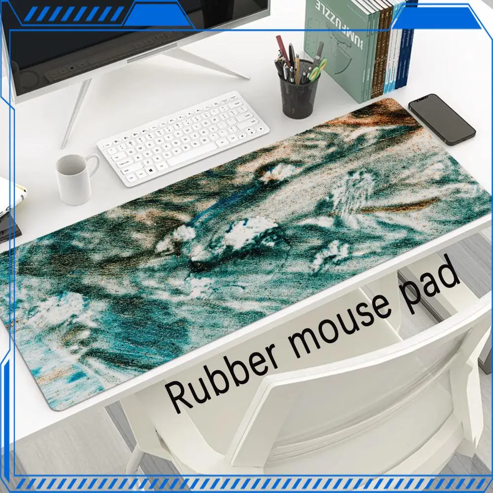 pc setup accessories Gaming mouse pad Ink_Abstract_Painting  Desk mat Rubber Overlock Laptop Desk Mat Keyboard Pad