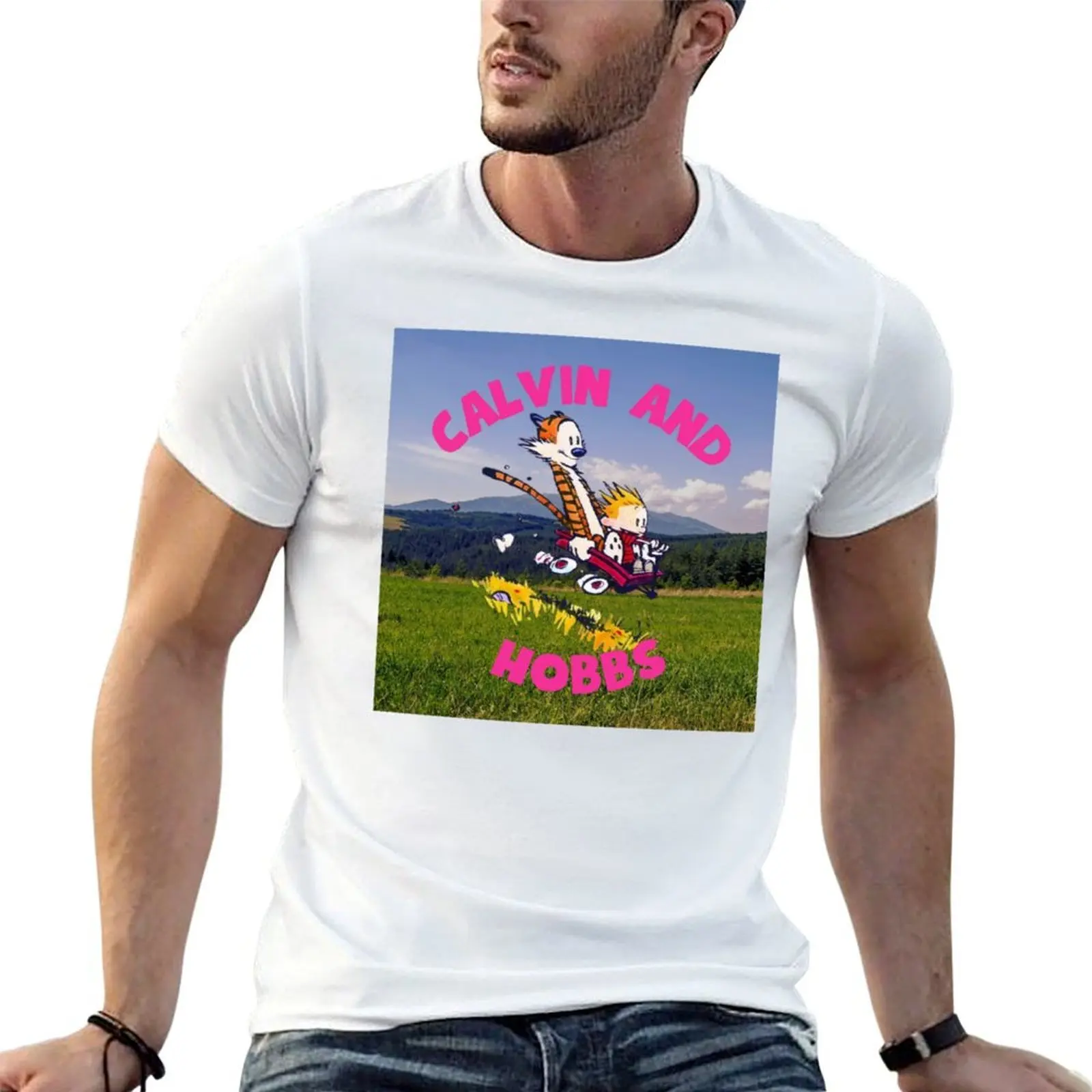

Calvin and hobbes T-Shirt t shirt custom print t shirts designer printed t shirts for man T-shirt