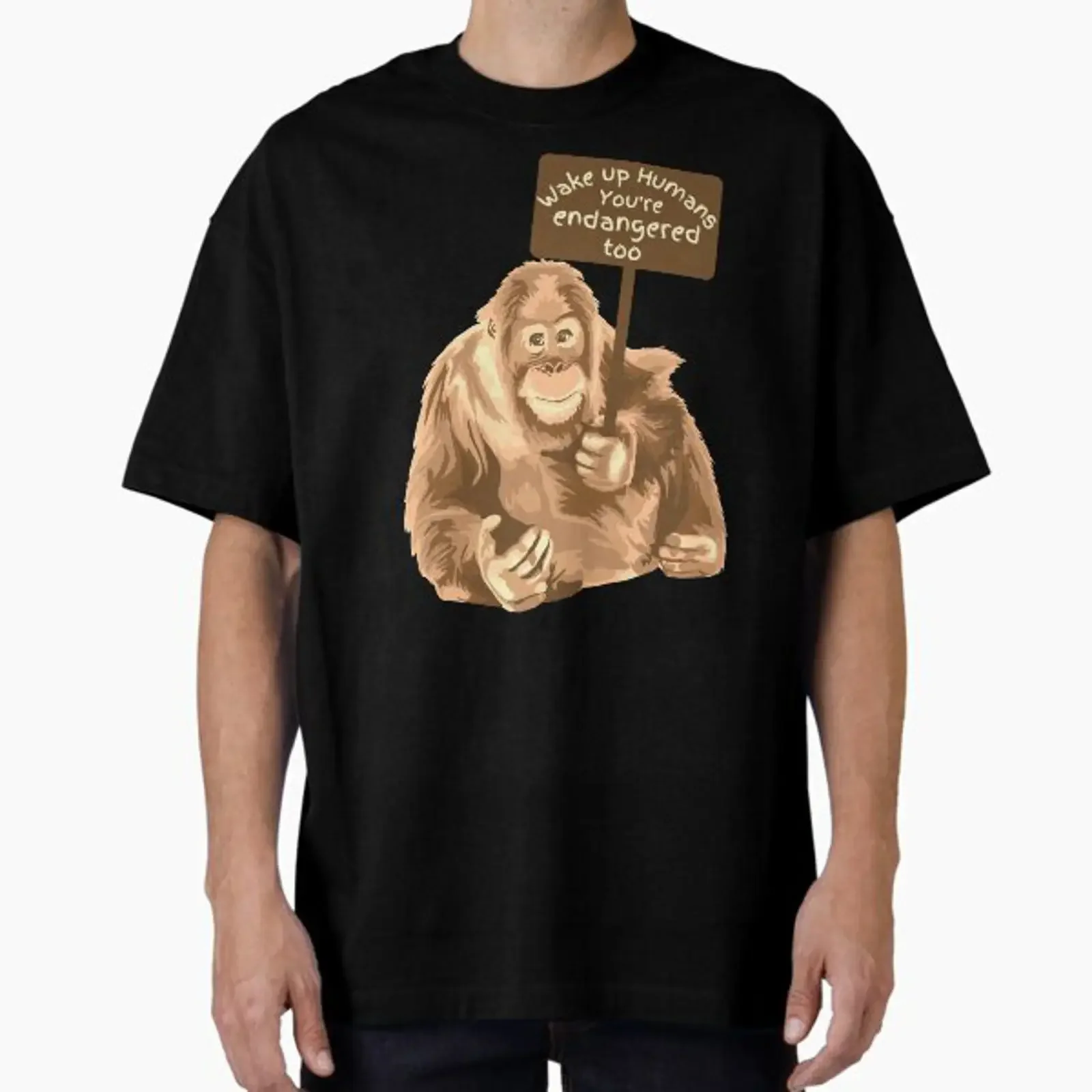 Wake Up Humans You're Endangered Too designed and sold by Unhinged Heather vintage Washed fashion Versatile Stylish