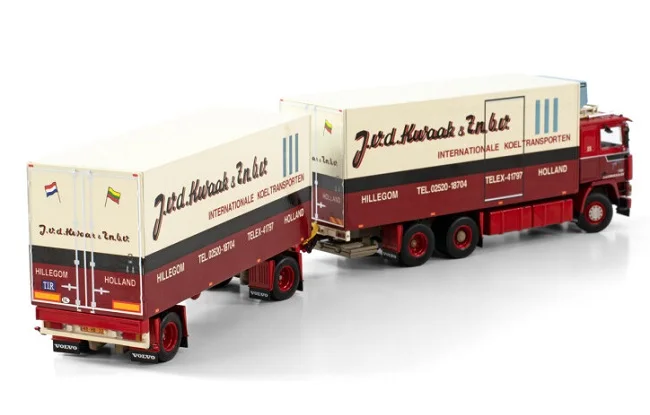 Alloy Model Gift WSI 1:50 Scale VO/VO F12 6X2 Tractor,Refrigerated,Cold Chain Container Delivery Truck Diecast Toy Model 01-3832