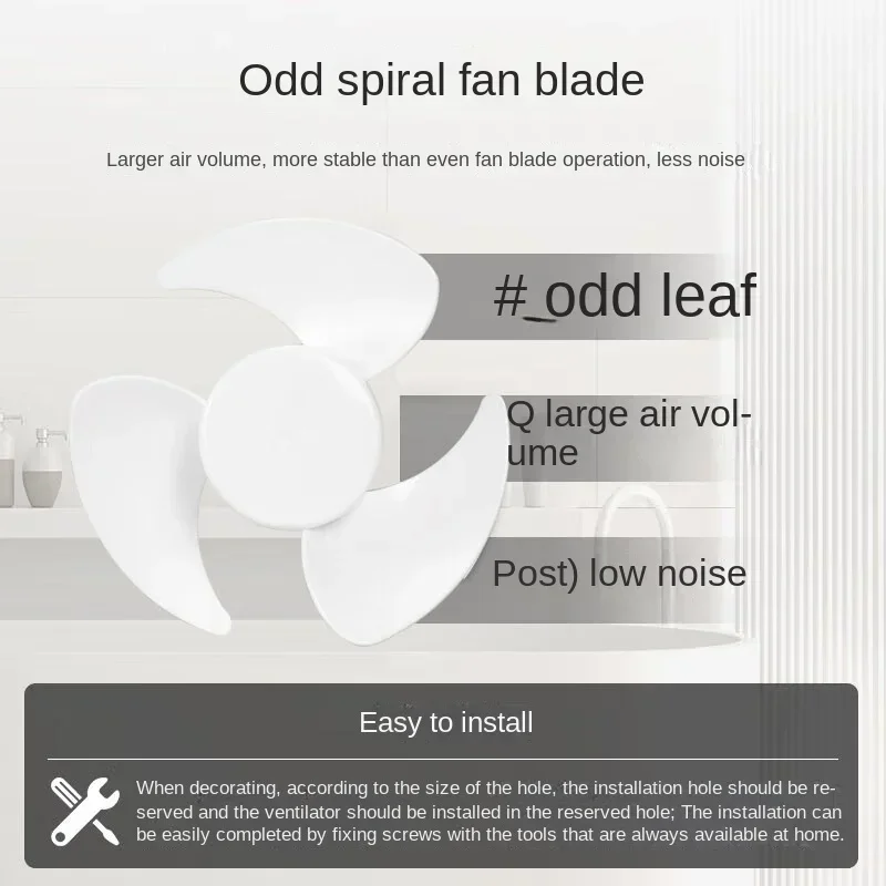 Glass Window Wall Mounted Ventilation Fan Powerful Quiet Exhaust Fan for Toilet Bathroom Household 1899
