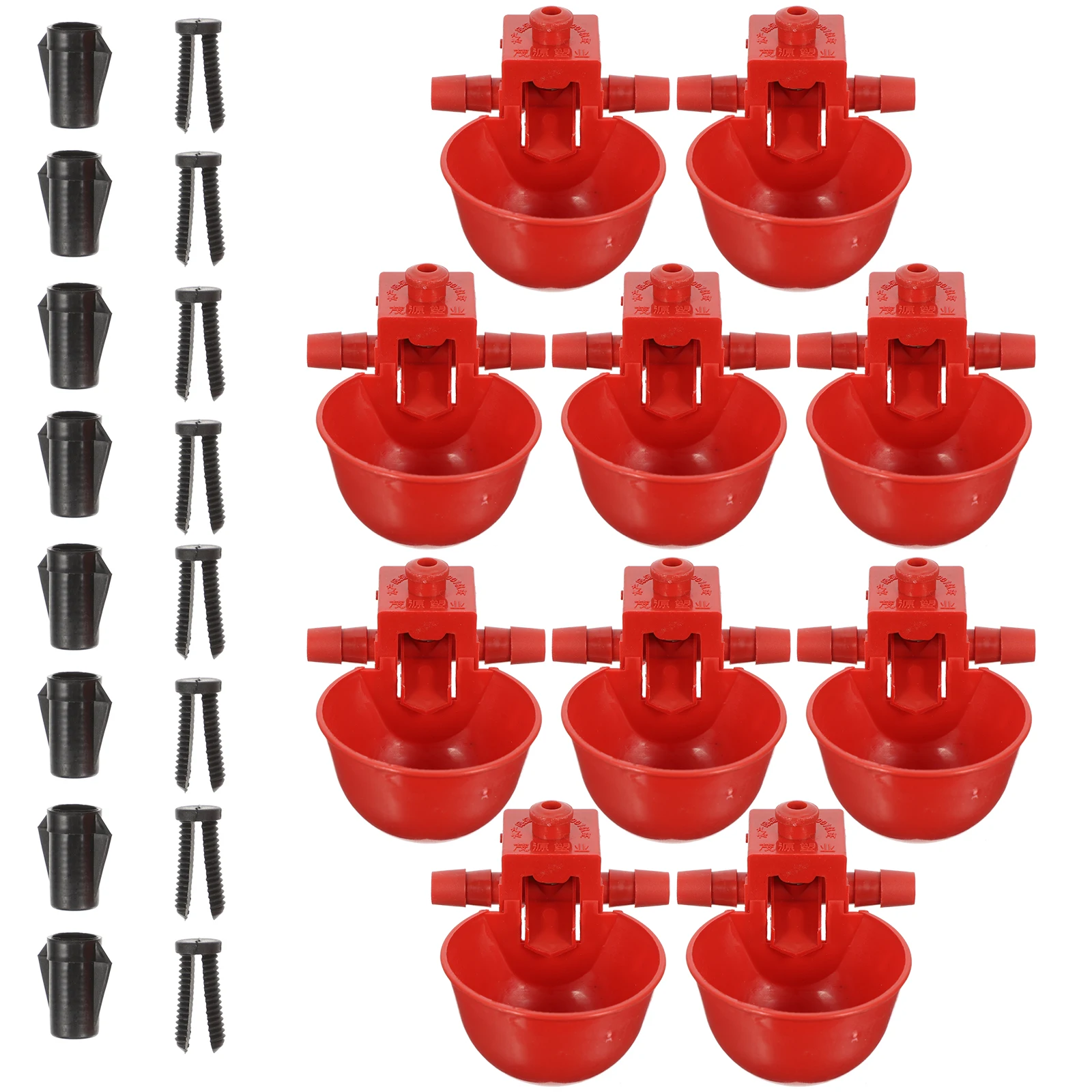 

30pcs Automatic Chicken Drinker Durable ABS Poultry Water Cups for Birds Pigeons Quail Pets Farm Clean Saving Design Safe