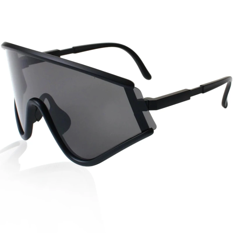Retro Oversized Mirror Sunglasses Design Frameless Sun Glasses for Men UV400 Brand Sport Driving Goggles Shades