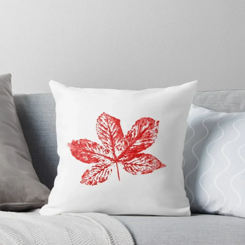 

Buckeye Leaf Throw Pillow autumn pillowcase Pillowcases Cushion Covers Sofa Cushion Covers For Living Room anime girl pillow