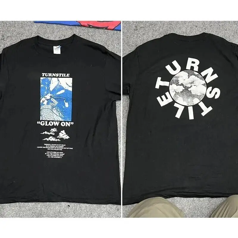 

Футболка Turnstile Glow On Love Connection Tour, перепечатка AN50917