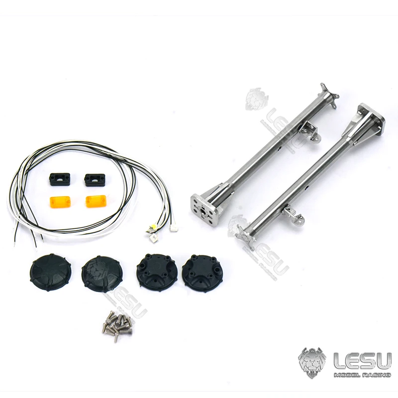 1/14 LESU project LESU Heavy Machinery bulldozer GPS with wide light tube DIY retrofit