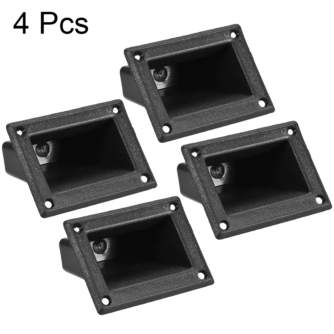 

4pcs Recessed Speaker Handle Grasp Pocket Style Plastic Handles Holder Fit for PA/DJ Speakers Cabinet Box