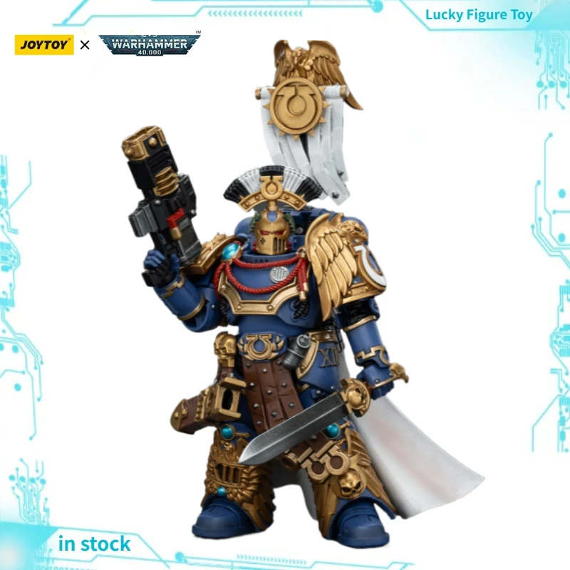 

【Original】JOYTOY Warhammer 40K Ultramarines Legion Praetor with Power Sword and Volkite Serpenta Model Toy Ornaments