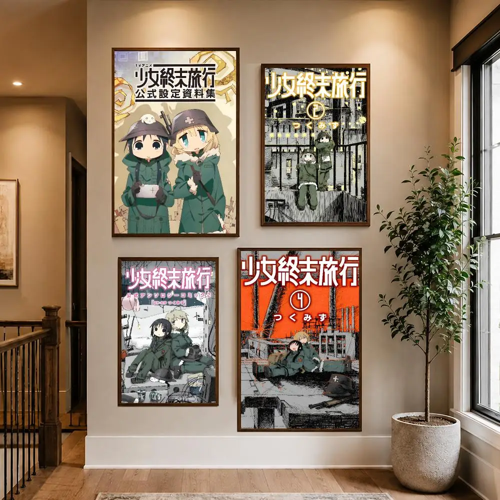 Anime G-Girls Last Tour Poster HD Waterproof PP Self-Adhesive Removable Wall Art Poster for Bedroom Cafe Gym Home Decor Gift