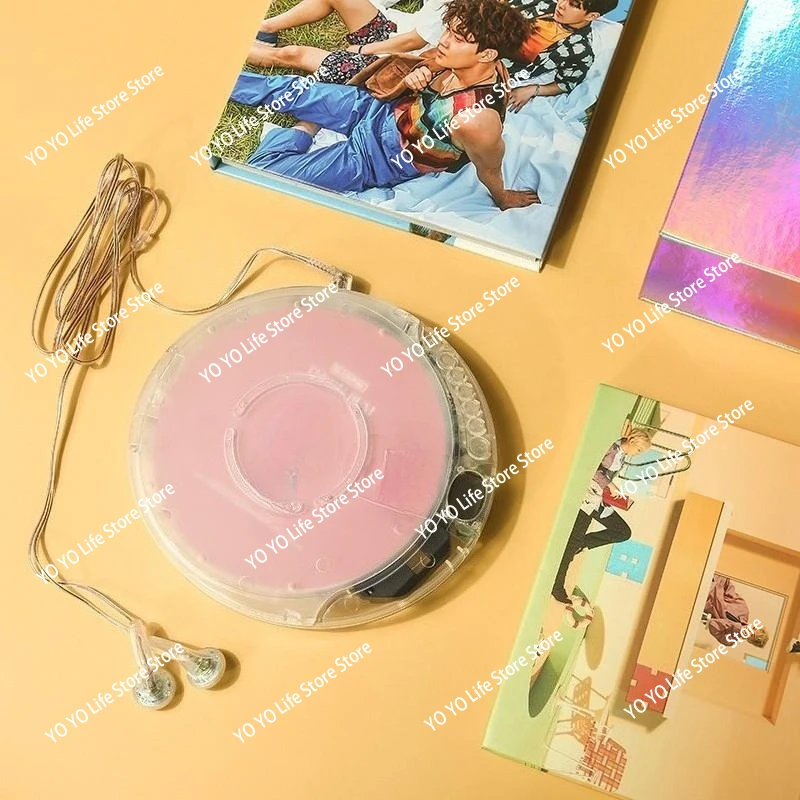Picture 3: Fully Transparent CD Player Walkman Player Portable New with Earphones Usb Cable