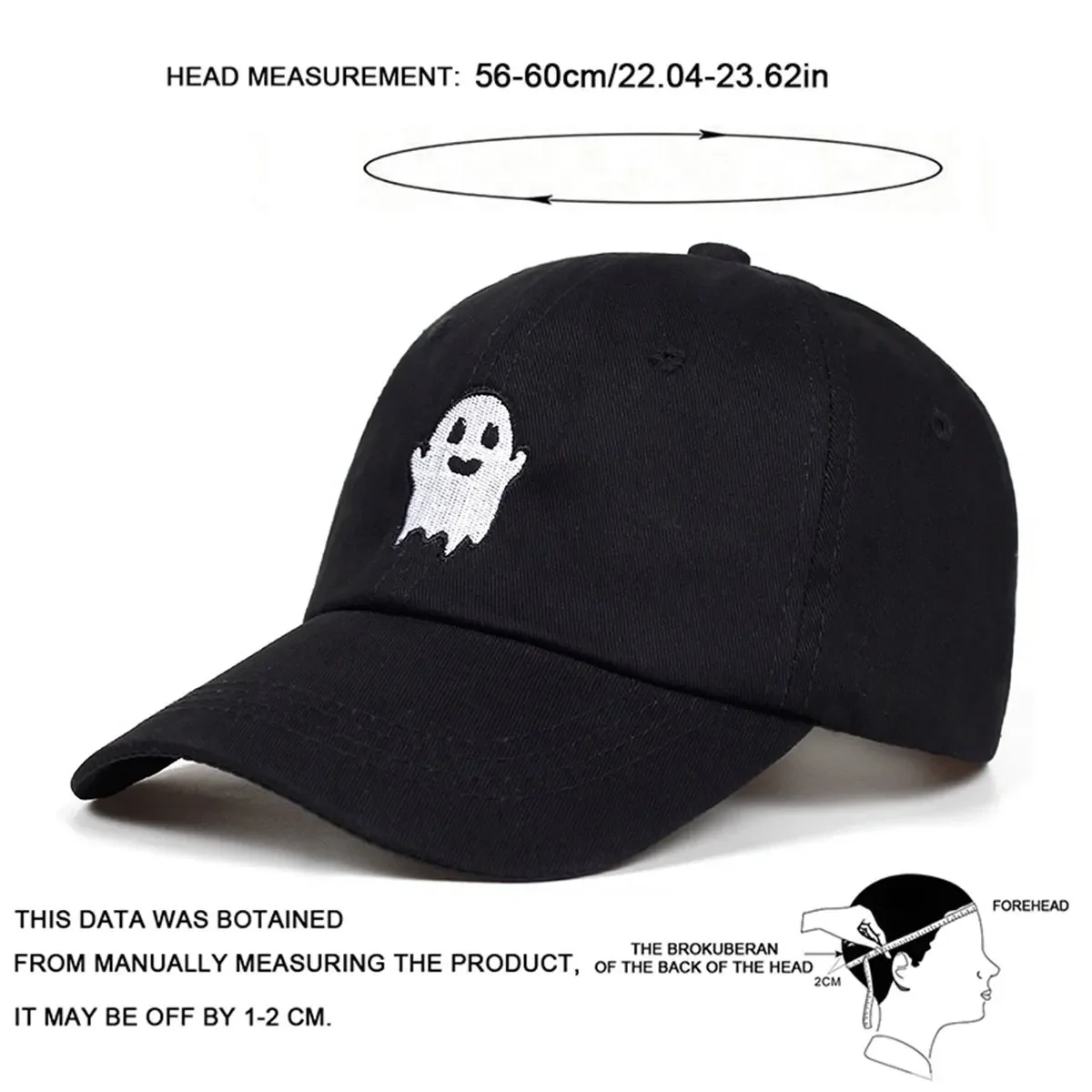 Unisex Little Devil Embroidery Baseball Caps Spring and Autumn Outdoor Adjustable Casual Hats Sunscreen Hat Sports Cap