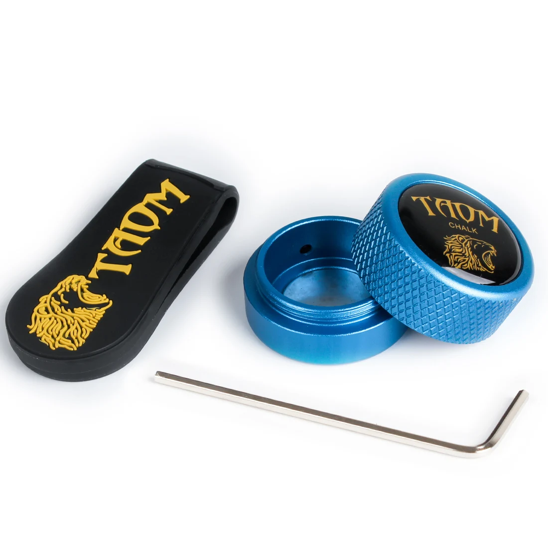TAOM Pool Chalk Holder Round Shaped Practical Tool Billiards Accessories Magnetic Mini Chalk Tip Case Container Round Box