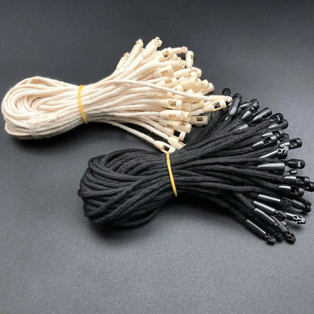 Apparel Tagging Fasteners Head Strings For Longjiao Garment Label Hanging Durable Polyester Waxed Cord Supplies
