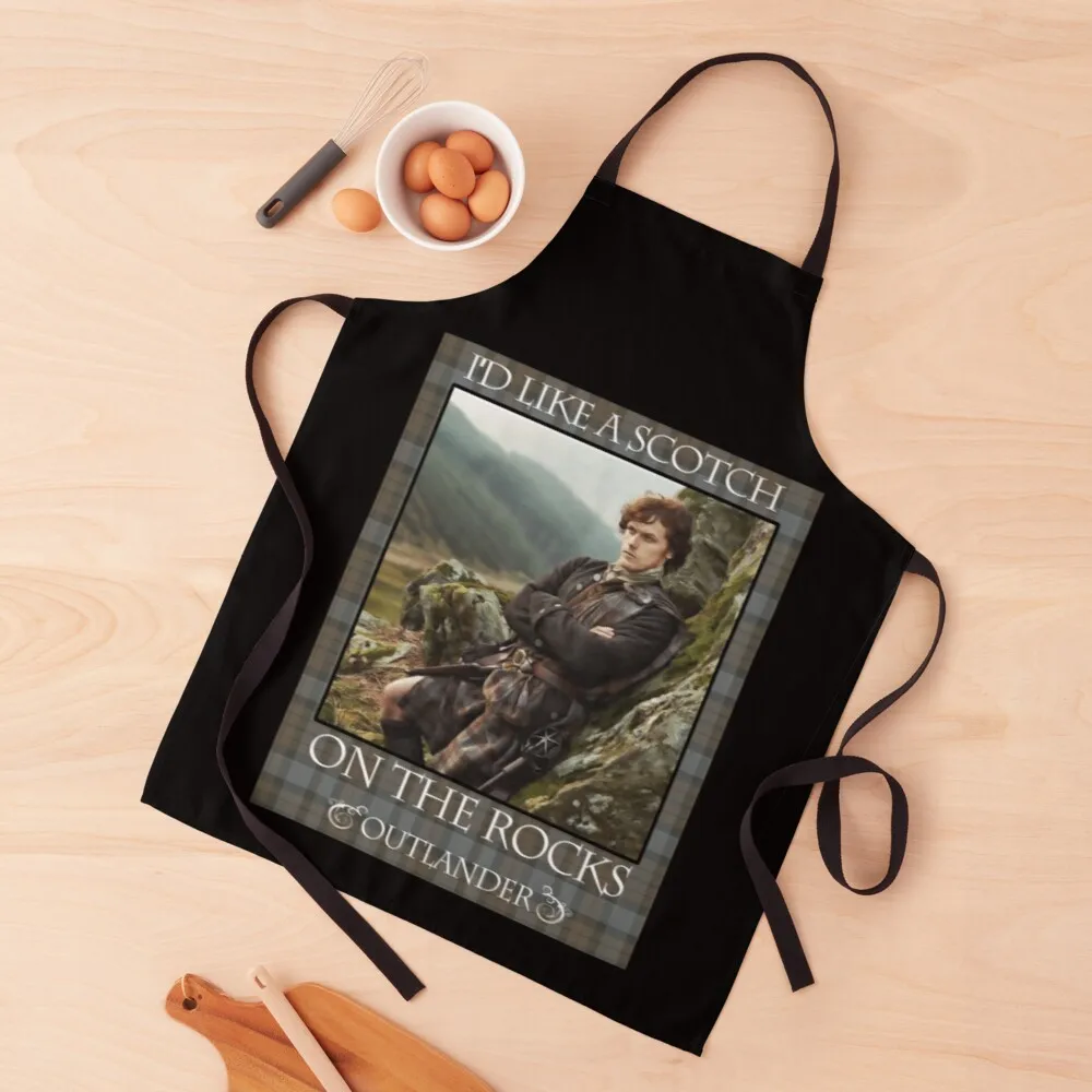 Outlander On Starz T-ShirtI'd Like a Scotch on the Rocks Apron custom kitchen apron woman nursing apron waterproof aprons woman