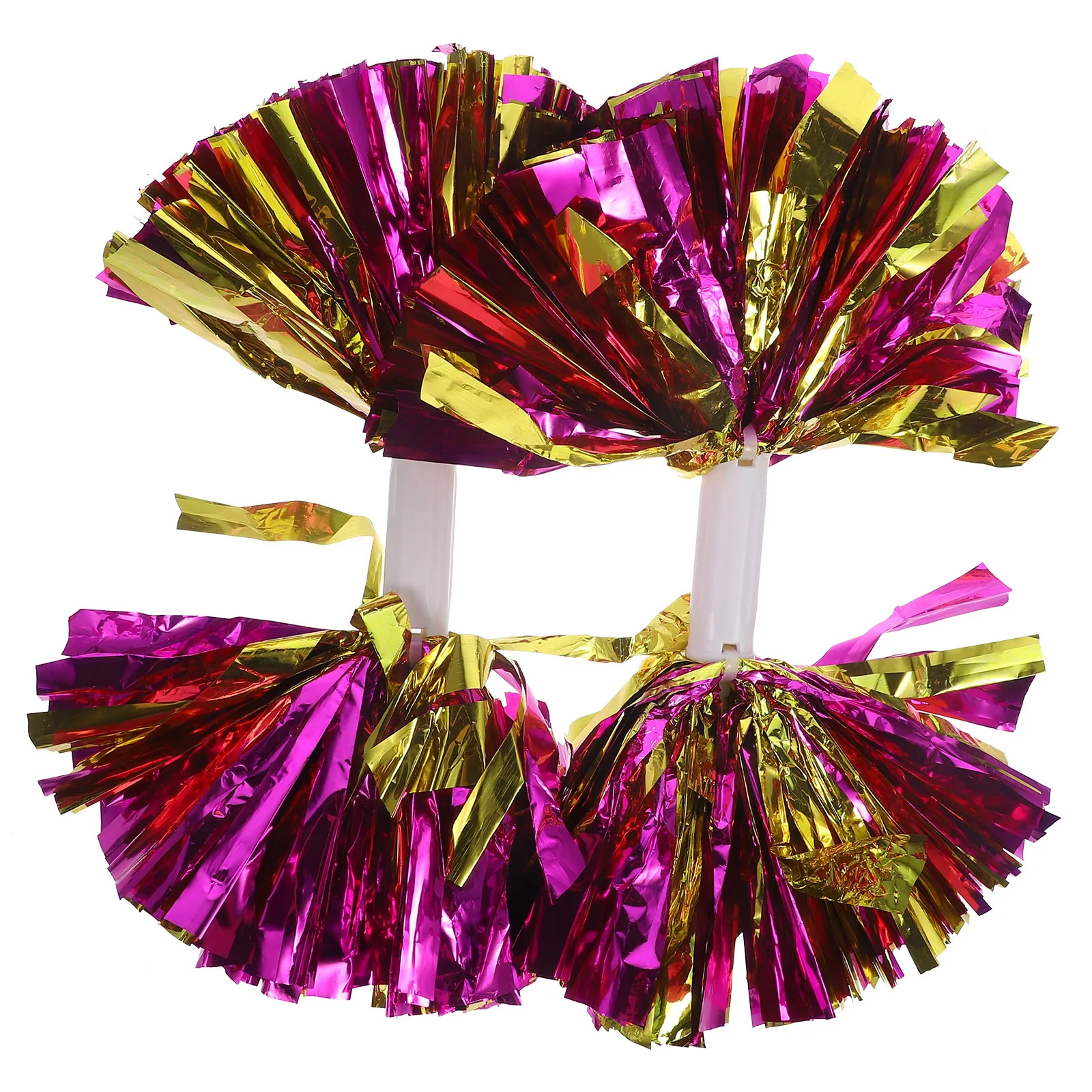 

2Pcs Cheerleader Pom Poms Attractive Visual Tactile Stimulation Dancing Match Fundraisers Props Cheer Pom Poms