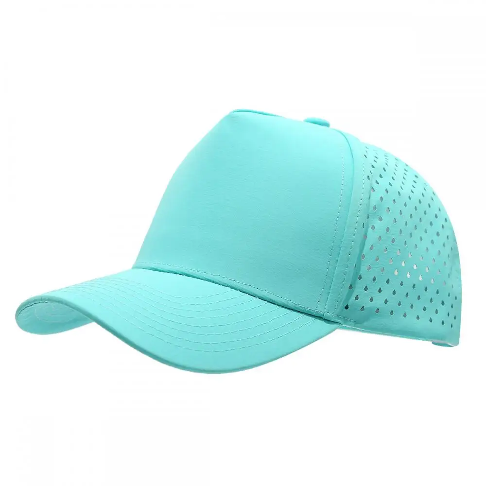 1 Stück Neue Fünfschichtige Laserperforierte Schnelltrocknende Kappe Atmungsaktive Sport-Visierkappe Sommer Wasserdichte Perforierte Trucker-Baseballkappe – Detail 9