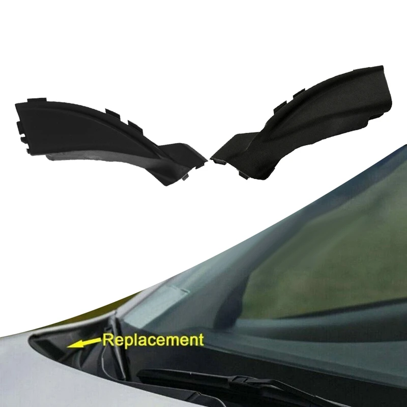 1Pair Front Windshield Wiper Deflector Cowl Bracket Trim Cover For Kia Sorento 2009-2012 86153-2P000 86154-2P000