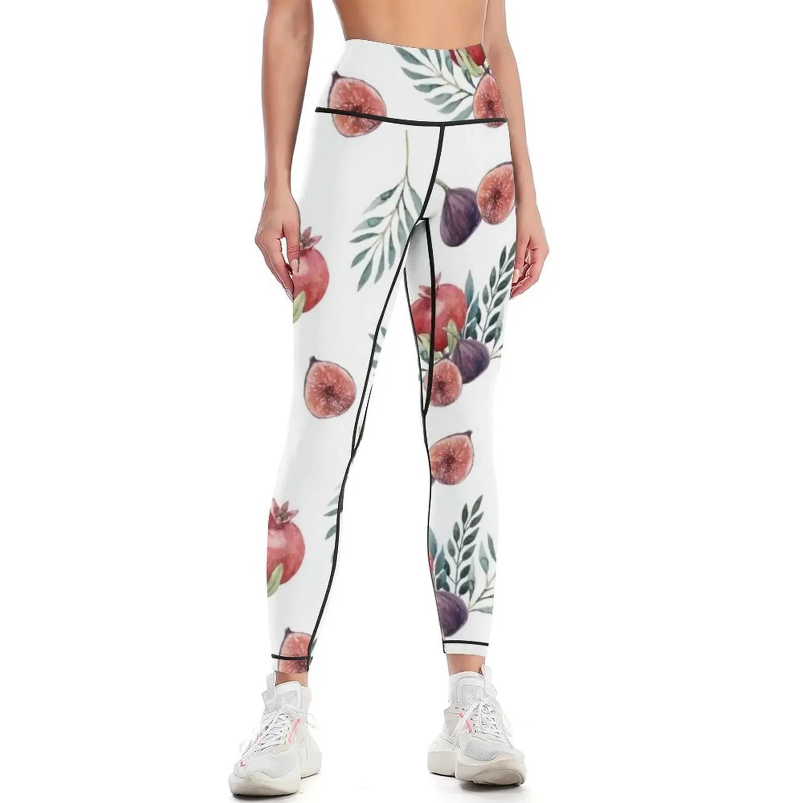 

Autumn Floral and Fruit Leggings Female legging pants sport legging Pants sport legging gym Womens Leggings