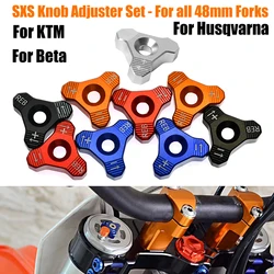Motorbike CNC WP 48MM Front Fork Knob Adjuster For KTM SX SXF EXC XCW 125 250 350 400 450 Supermoto SMC Enduro Duke 690