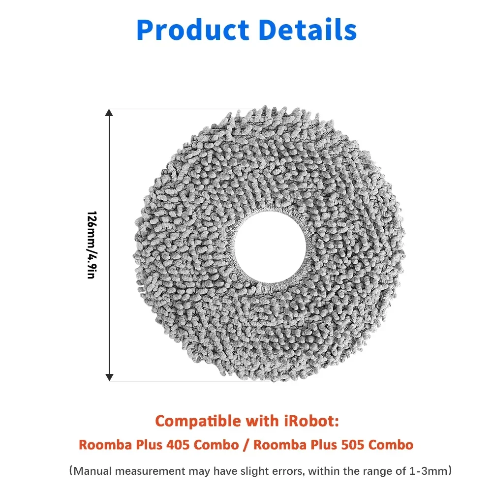 Mop-Tuch-Zubehör für iRobot Roomba Plus 405 Combo/Plus 505 Combo und Dreame X40 Master Staubsauger – Ersatz-Mop-Pads – Detail 20