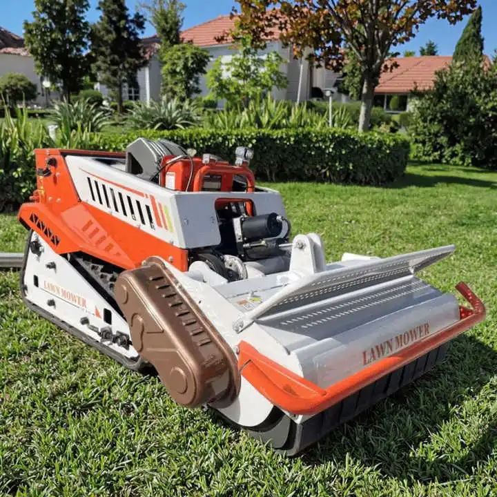 

Industrial 1800 Watt All Terrain Diesel Engine Flail Mower 4 Stroke with 24v RC Robot for Agricultural Lawn Mower