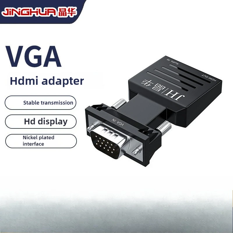 Convertitore VGA maschio a HDMI femmina, con audio USB, plug and play, per display monitor, best seller