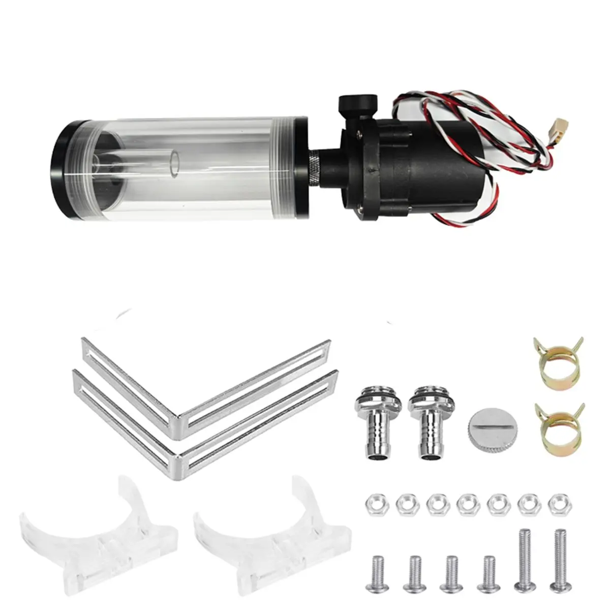 DT38 G1/4 Thread 19W Sc600 Pump Computer Cpu Water Cooling Radiator Water Cooler 110Mm Cylinder Water Tank