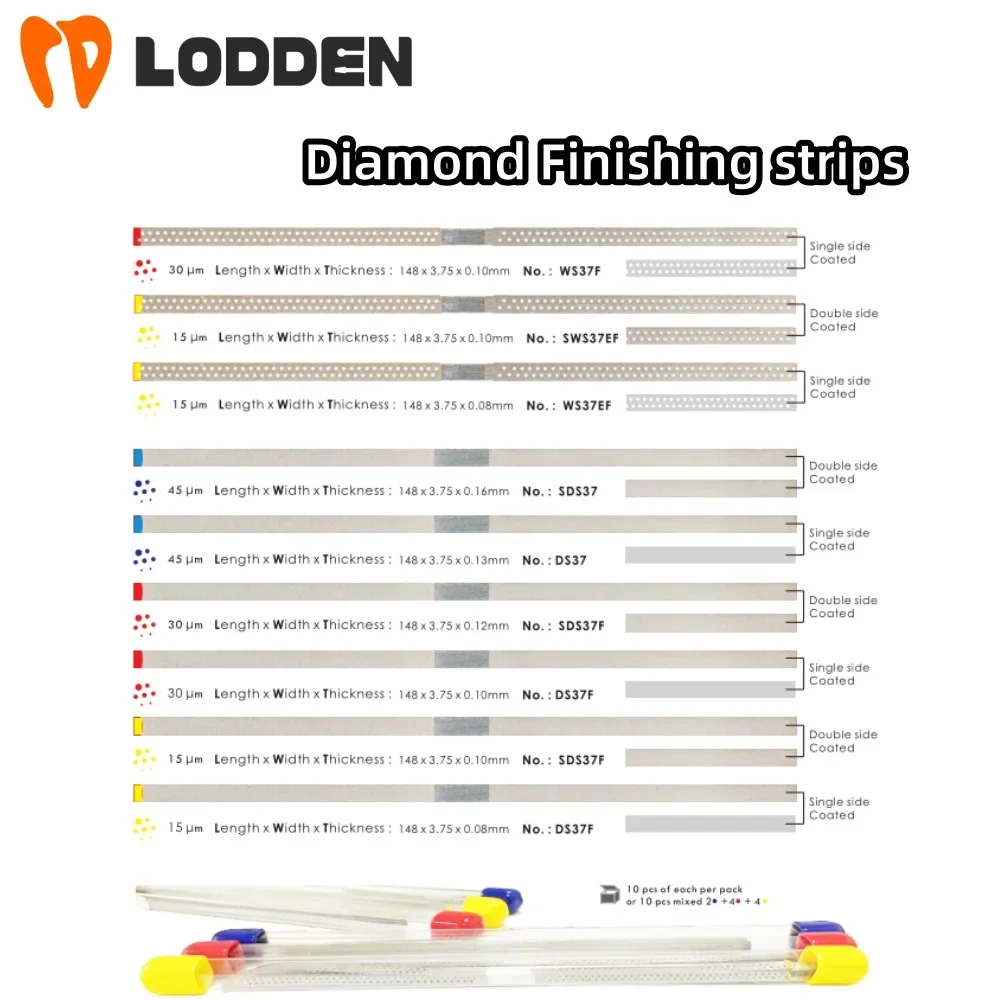 Diamond Finishing Strips Teeth Double/Single Side Coated Finishing/Polishing Tools for Dentistry use