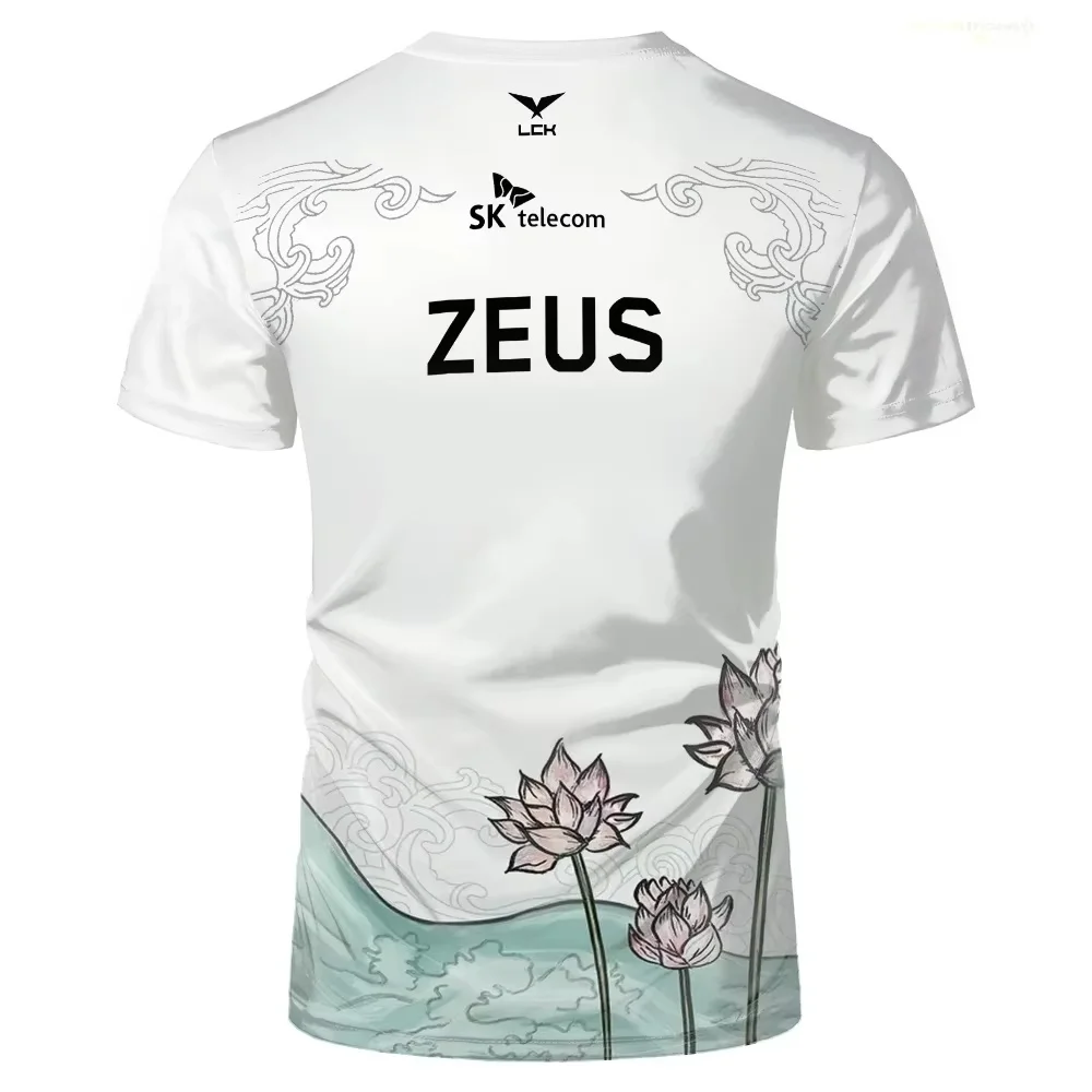 새로운 T1 E-스포츠 클럽 페이커 스페셜 리미티드 에디션 리그 오브 레전드 T1 트렌디 3D 티셔츠 게이밍 스포츠 유니섹스 탑 남성 의류