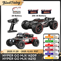 MJX 14209 14210 V3.0 1/14 RC Car 75km/h Brushless Hyper Go 2.4G Remote Control 4WD Off-road Racing RC Truck Electric Hobby Toy