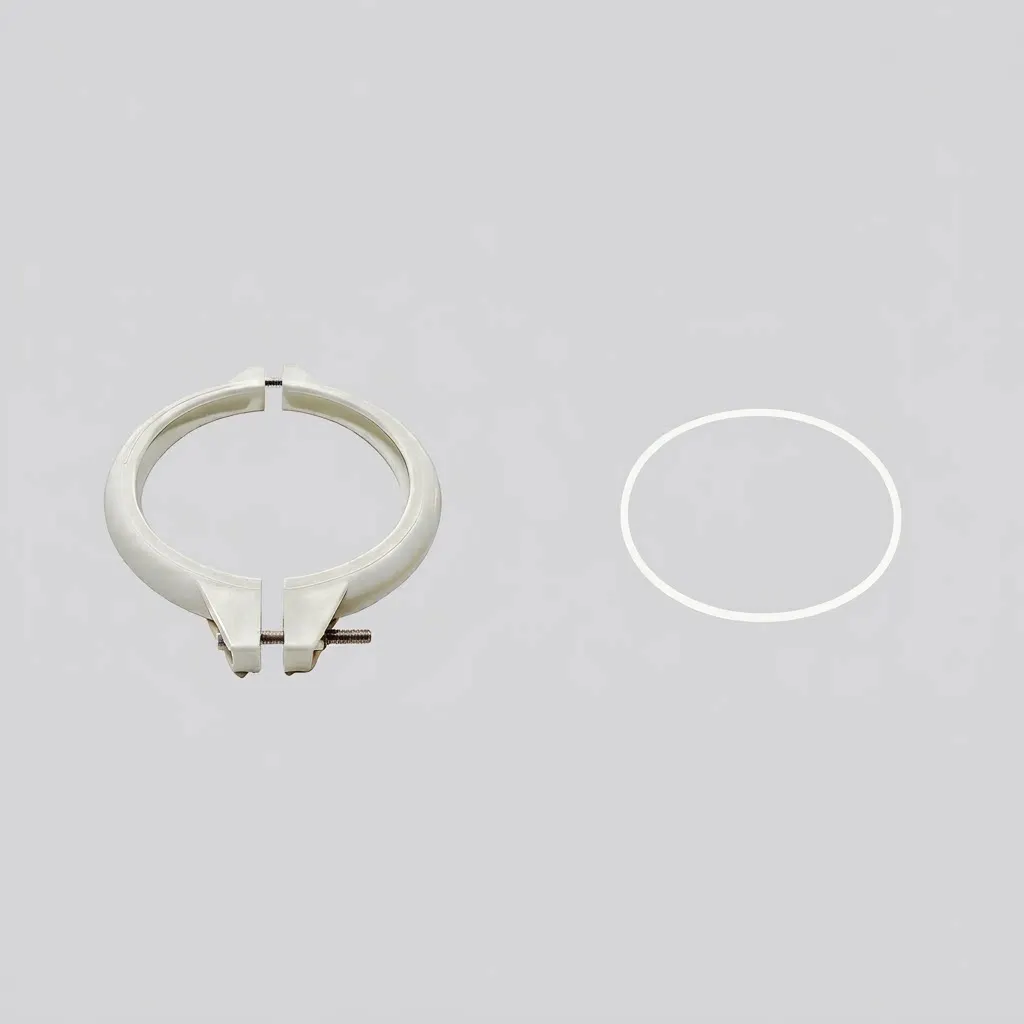For Pool Sand Filter Replacement Clamp 1.5 Inch with Gasket for Filter Head Connection Resistant Plastic Material