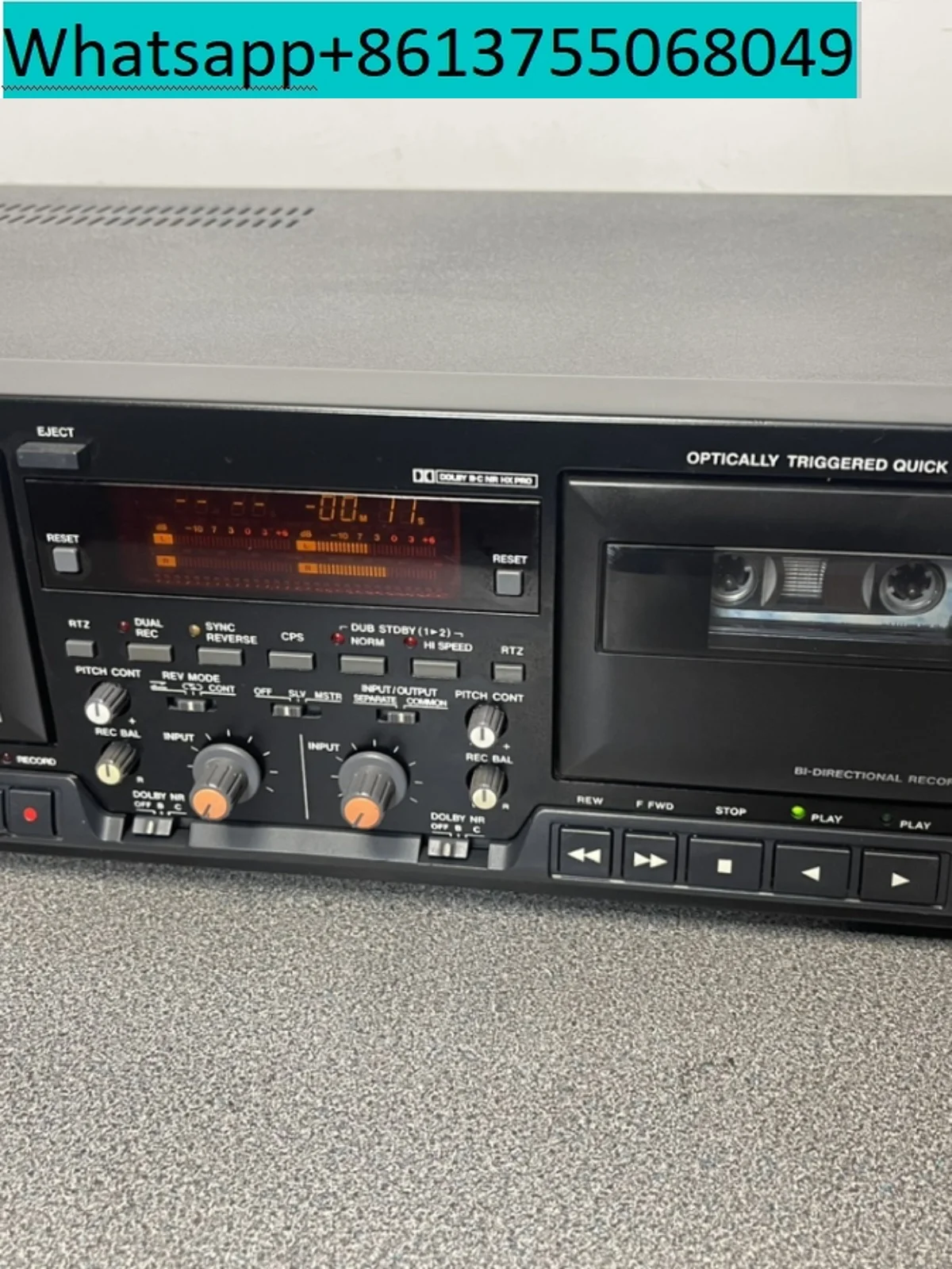 second-hand TASCAM 302 cassette tape professional electronic control movement dual cassette player radio version dedicated