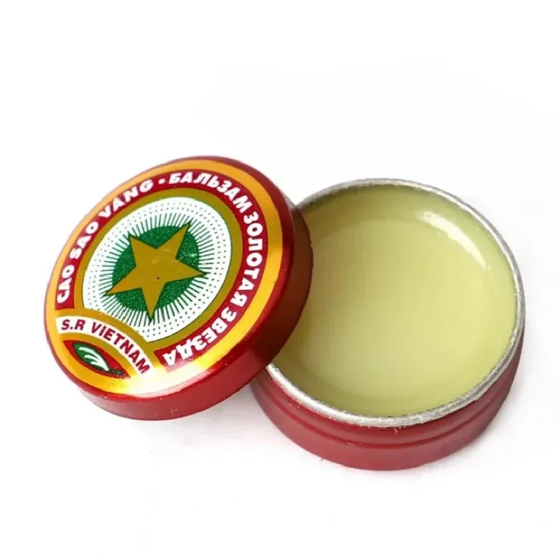 10pcs 3g Golden Star Balm Ointment For Headache Dizziness Insect Stings Heat