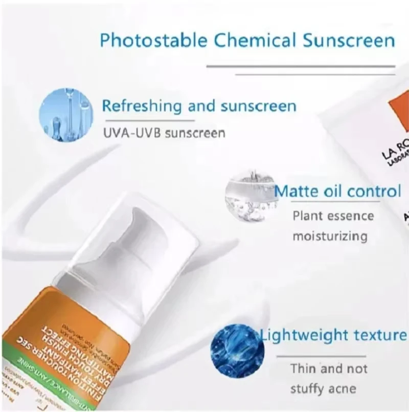 Anthelios Sunscreen SPF50+ Anti-Shine Gel-Creme Sunscreen Sun Protection Cream Sunblock Sunscreen 50ML