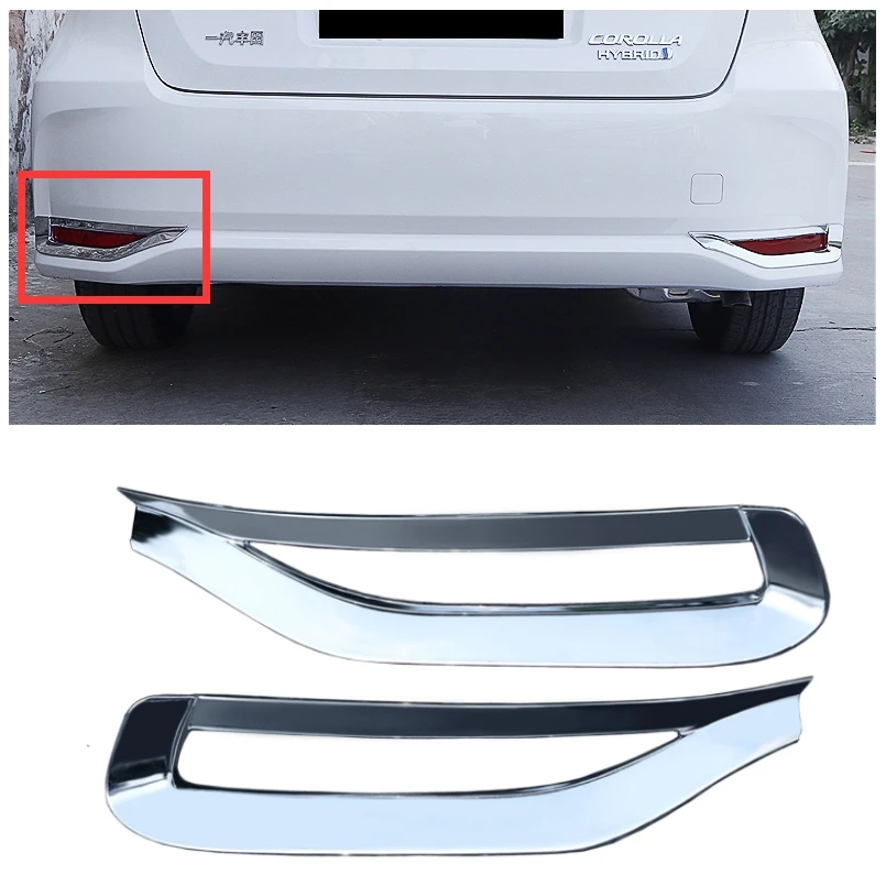 

For Toyota Corolla E210 2019- 2022 Seden Decoration Cover Trim Accessories Rear Fog Lights Lamps Eyelid Eyebrow