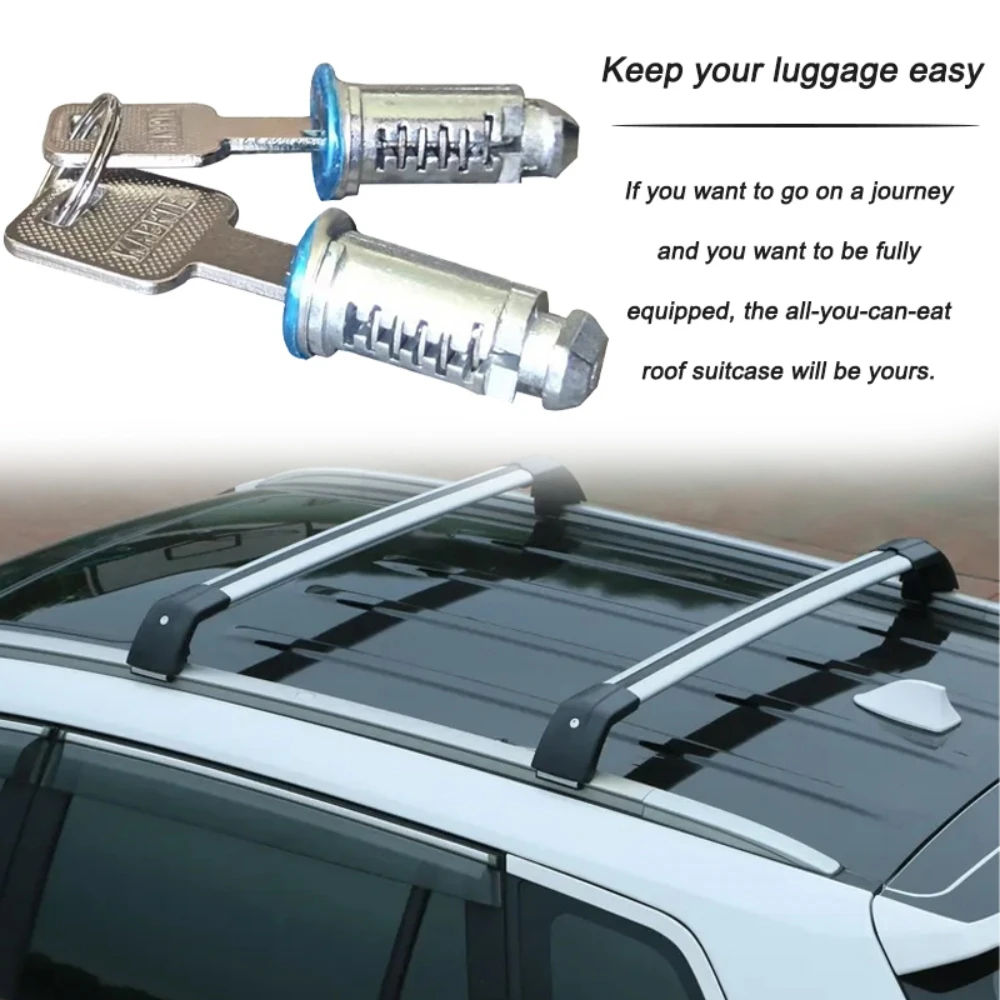 

For Thule Halfords Roof Bars Cycle Carriers Exterior Parts Car Locks Roof Bar Rack Barrel Security Locks With 2/4 Keys