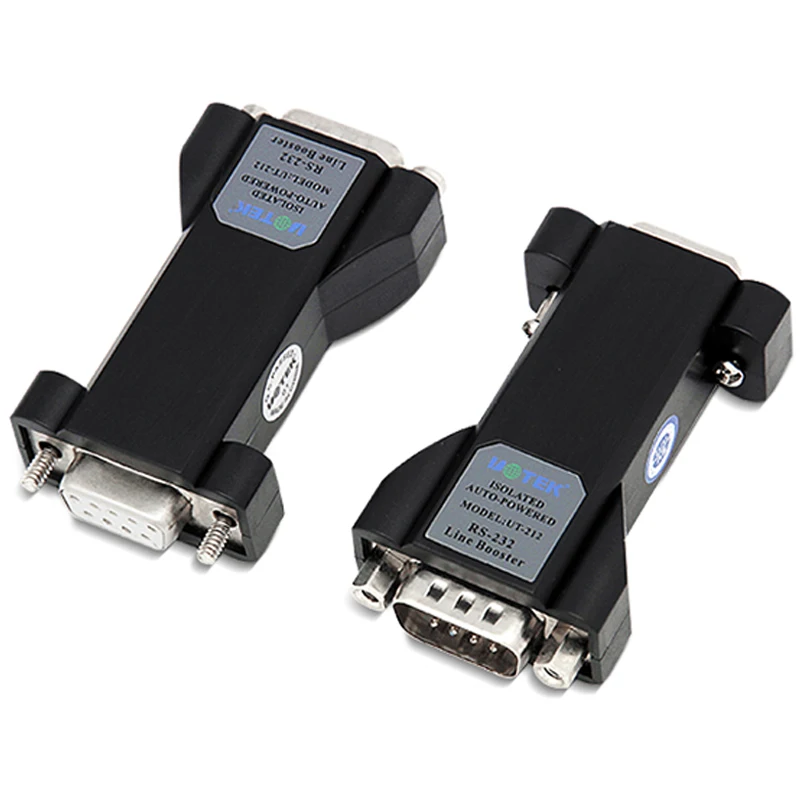 

RS232 Isolated Converter Photoelectric Isolation Line Booster Extension Adapter Communication Distance 1.2km 1 Pair UTEK UT-212