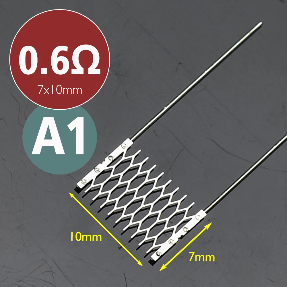 Imagem -06 - Heating Wire For Rebuild Replacement 16 Tipos Mesh Resistance a1 0.15 0.16 0.2 0.3 0.4 0.6 0.8 1.0ohm Multi Size Tool Accessories