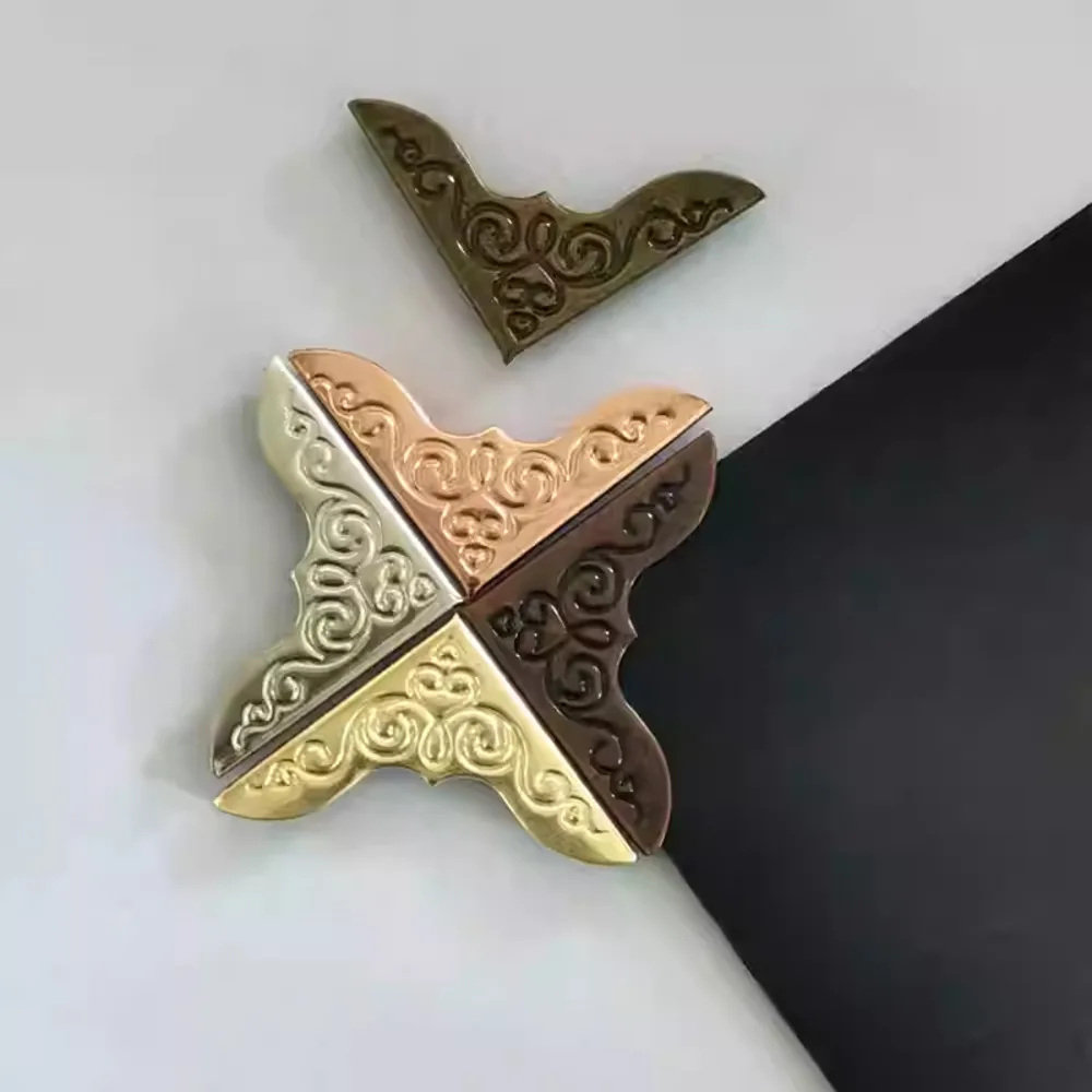 200 Buah Sudut Foto DIY, Pelindung Papan K Poster Logam, Sudut Pelindung Buku dan Kartu