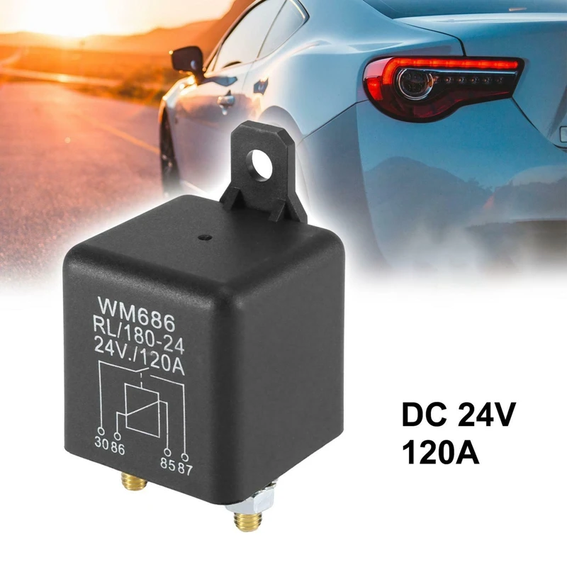 WM686 DC 24V Relay Battery Isolating Relay 24V / 120A Peak Load For Car Trucks Car