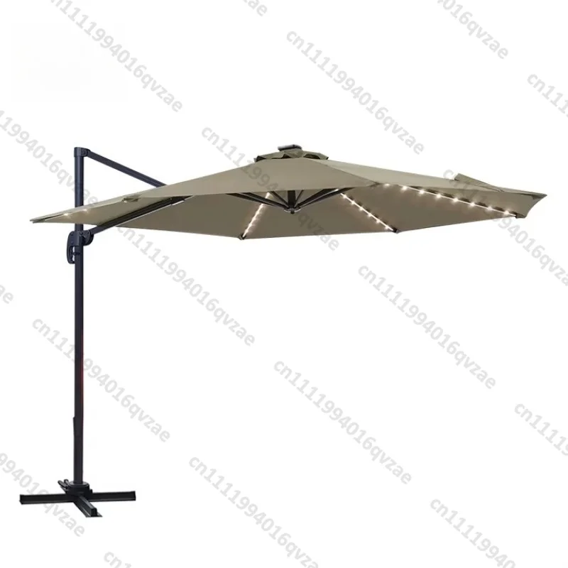 10 Foot Double Top Luxury Square Patio Umbrella Offset Hanging Umbrella Cantilever Umbrella