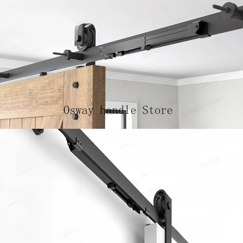 1Set Door Slide Damper Soft Close Slides Mechanism Furniture Remission Accessory For Guide Sliding Rail Barn Wood Door Hot Sale