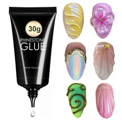 5D Nail Sculpting Clear Gel 30g Molding Gel Nails Liner Gel Embossed Candy Gel Nail Decoration Jewelry/rhinestonnes Sticky Gel