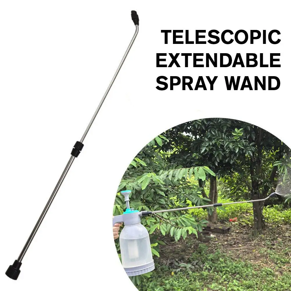 2-Section Retractable Spraying Rod Stainless Steel Bar For Plant Mister Spray Bottle Watering Can Pesticide Spraying Accessories