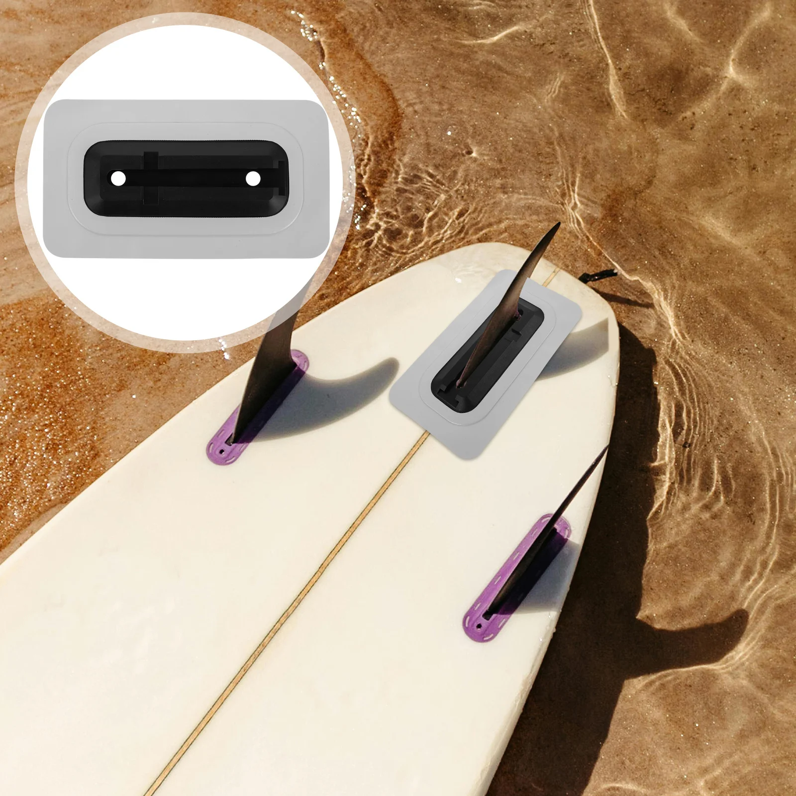 

Paddleboard Box Connector Pvc Tail Fin Slot Patch For Surfboard Repair Control Stand-Up Paddle Accessories Fin Box Replacement