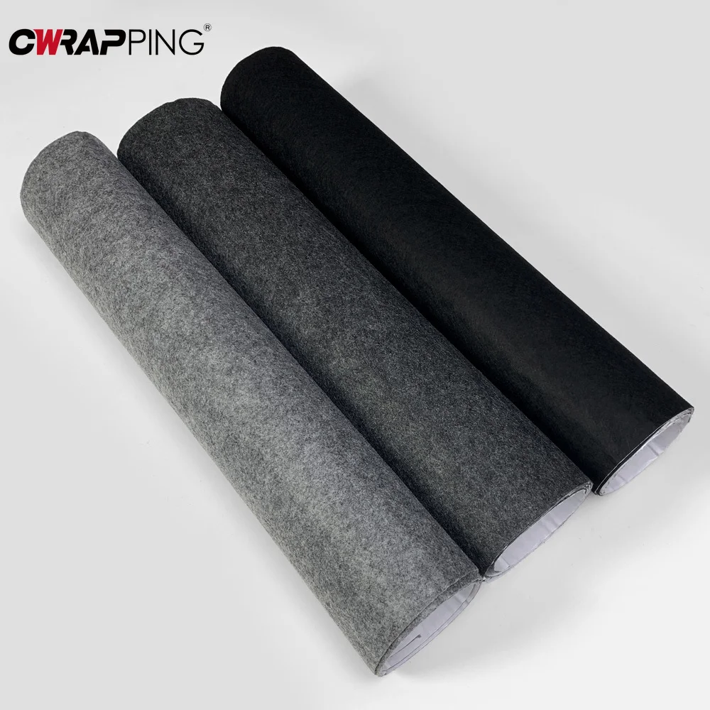 Car Lining Carpet Felt Cloth Self-adhesive Carpet Non-Woven Fabric High Temperature Resistant Felt for Home Camper Car Repair